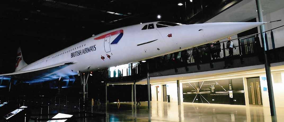 The last Concorde to fly  at Bristol Aerospace Museum